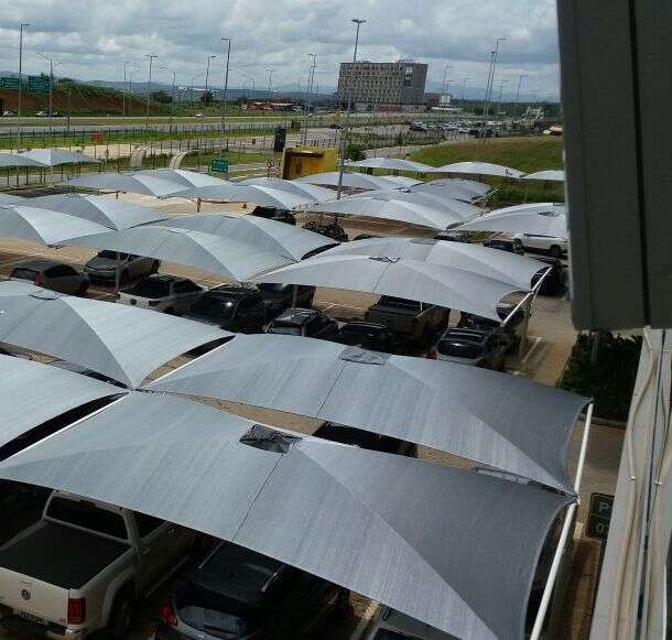 Cobertura estacionamento Aeroporto Confins - MG