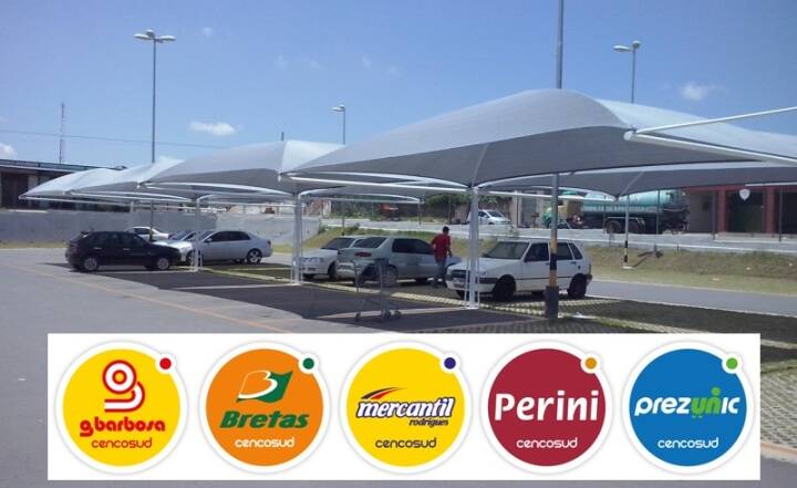 Cobertura estacionamento Grupo CENCOSUD Cobertura estacionamento Grupo CENCOSUD