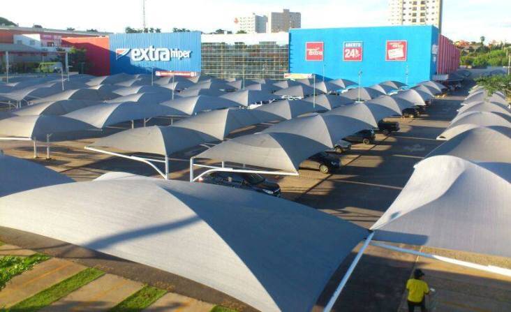 Cobertura para Estacionamento Hipermercados