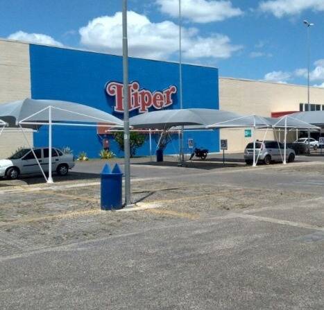 Cobertura estacionamento WALMART - SAM'S - BOM PREÇO