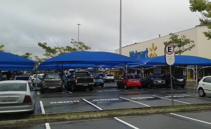 Cobertura estacionamento WALMART - SAM'S - BOM PREÇO