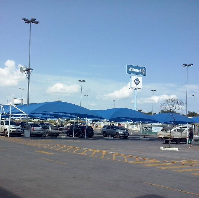 Cobertura estacionamento WALMART - SAM'S - BOM PREÇO