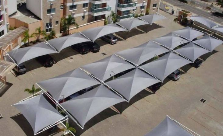 Cobertura para garagem Condominio